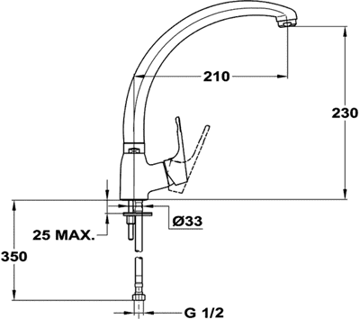 smesitel Mofem Junior Evo 152-0048-30 shema